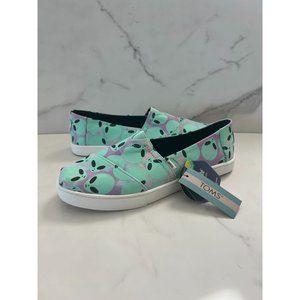 TOMS Alien Glow in the Dark Flats Sz 12 NEW